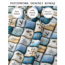 Fabricstown %100 Pamuk Saten Patchwork Kumaş – 155×100 cm – Dikiş ve Dıy Için