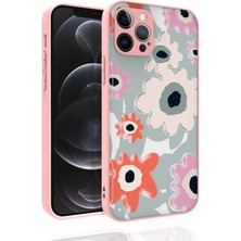 Akare iPhone 12 Pro Kılıf Desenli Kamera Korumalı Parlak Akre Nora Kapak-No5