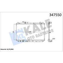 Kale Xmpdby Radyatör Al/pl/brz Civic Ix mt