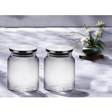 Gönül Mutfak Gönül Metal Kapaklı Cam Kavanoz 500 cc