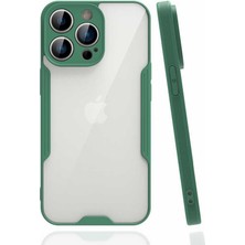 Akare Apple iPhone 14 Pro Kılıf Akre Parfe Kapak-Koyu Yeşil