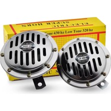 Hella Korna Yüksek Sesli Araç Kornası 12 Volt Nikelajlı Oto Korna 2 Adet