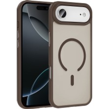 Akare iPhone 17 Air Kılıf M-Safe Şarj Özellikli Mat Arka Yüzey Akre Sio Kapak - Desert Titanyum