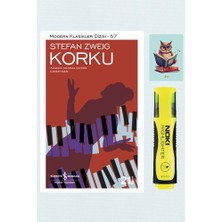 Dara Yayınları Korku - Stefan Zweig -Iş Bankası Kültür Yayınları - Sarı Fosforlu Kalem - Not Defter Seti