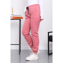 İmaj Butik Gül Kurusu Üç İplik Şardonlu Eşofman Altı