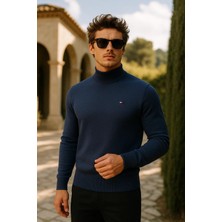 Comstar Erkek Basic Premium Comfort Uzun Lacivert Kazak