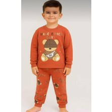 Zm Kids Littlebear Erkek Çocuk Ayıcık Desenli Pijama Takımı