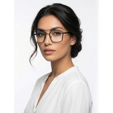 Lunox Siyah Metal Mavi Işık Korumalı Bilgisayar Ekran Gözlüğü