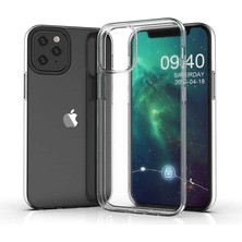 Akare iPhone 12 Uyumlu Akre Süper Silikon Kapak-Renksiz