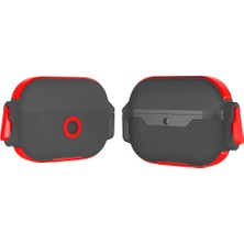 Akare Airpods Pro Uyumlu Akre Airbag 34 Darbelere Karşı Dayanıklı Kılıf-Kırmızı