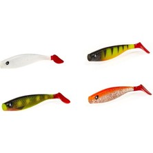 Lucky John Red Taıl 3D Shad 5- PG14, 12,7 Cm, 3p
