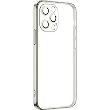 Akare iPhone 12 Pro Uyumlu Akre Krep Kapak-Gümüş