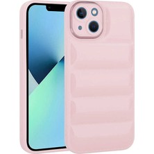 Akare Apple iPhone 14 Plus Kılıf Kamera Korumalı Parlak Airbag'li Akre Galya Kapak-Pembe