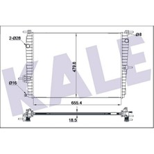 Kale Xmpdby Motor Su Radyatörü [ Renault Fluence 1.6 Benzinli Brazing ]