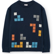 Boboli Erkek Çocuk Desenli Kazak