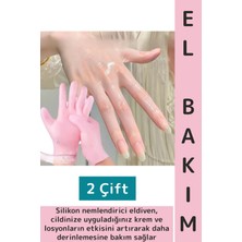 Wintoup Kadın Güzellik Cilt El Derinlemesine Bakım Konforlu Rahat Esnek Silikon Nemlendirici Eldiven 2 Çift
