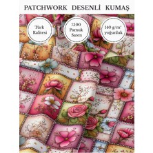Fabricstown %100 Pamuk Saten Patchwork Kumaş – 155×100 cm – Dikiş ve Dıy Için