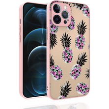 Akare iPhone 12 Pro Max Uyumlu Desenli Kamera Korumalı Parlak Akre Nora Kapak-No1