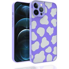 Akare iPhone 12 Pro Max Kılıf Desenli Kamera Korumalı Parlak Akre Nora Kapak-No6