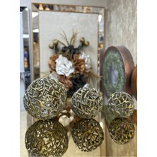 CITY gold 3'lü Pirinç Dekoratif Top 12-15-20 cm