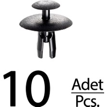 Alpha Auto Part Peugeot Citroen Fiat Için Davlumbaz Klips - 10 Adet