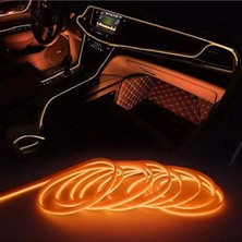 Araç Içi Neon Aydınlatma LED Göğüs Torpido Ledi Neon Ip LED Kırmızı 2 Metre