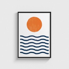 Domirus Sea And Sun 3 Çerçeveli Tablo Ev Oda Duvar Dekorasyonu