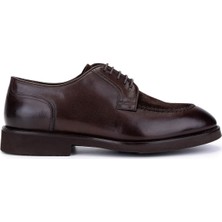 Tamer Tanca Erkek Hakiki Deri Kahverengi Klasik Ayakkabı 1171 259-04 Erk Ayk SK25-26 Kahve