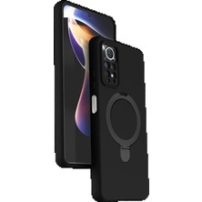 TeknoBaran CPT83 Xiaomi Redmi Note 12 Pro 4g Regal Magsafe Standlı Kapak - Siyah