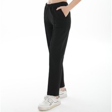 Asn Concept Kadın Önü Çimalı Siyah Renk Eşofman Altı (Büyük Beden Seçeneğiyle)