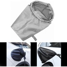 Microcase Elektrikli Araçlar Için Şarj Soket Yağmurluk Yağmur Toz Koruma Brandası Gümüş AL5424