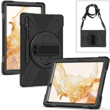 CPT83 Samsung Galaxy T737 Tab S7 Fe 12.4 Kılıf Amazing Tablet Kapak - Siyah