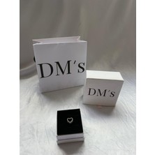 DMs Silver Boncuklu Kalp Küresi Gümüş Charm'ı
