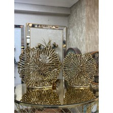 CITY gold Pirinç Gold Vazo 35-25 cm