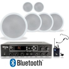 DMM 6'lı Tavan Hoparlörlü El Mikrofonlu Anfi Ses Sistemi Seti