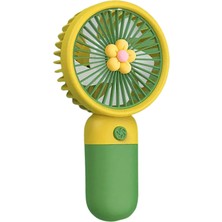 Trendhane Şarjlı Mini El Fanı ve Masa Fanı Soğutucu Pervane Taşınabilir Şarj Edilebilir