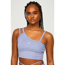 Nike Sportswear Everyday Modern Women's Asymmetrical Crop Tank Kadın Askılı Crop Atlet Bra Lila