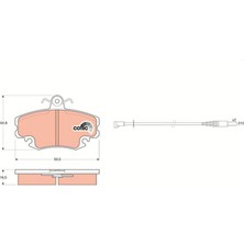 TRW Xmpdby Ön Balata Fişli Renault R9-R19-R21-CLIO I-Ii-Megane I-Twingo-Logan-Sandero-Solenza