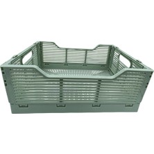 Samelia 20X30X12 Plastik Katlanabilir Taşıma Kutusu, Masa, Kiler, Ofis Banyo, Kozmetik Için Kasalar