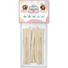 Jooys Beyaz Burgu Çubuk 12 cm 25'li