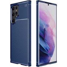 Sionel Galaxy S22 Ultra Kılıf Snel Negro Silikon Kapak-Lacivert