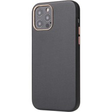 Sionel iPhone 12 Pro Max Kılıf Snel Eyzi Kapak-Siyah