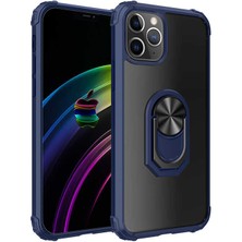 Sionel iPhone 12 Pro Max Uyumlu Snel Mola Kapak-Lacivert