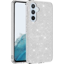 Sionel Galaxy A14 Kılıf Snel Shining Silikon-Gümüş