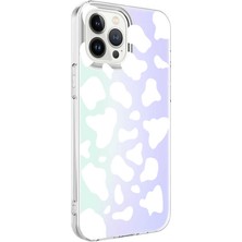 Sionel iPhone 13 Pro Uyumlu Snel M-Blue Desenli Kapak-Cow No2