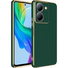 Sionel Vivo Y36 4g Kılıf Snel Bark Kapak-Koyu Yeşil