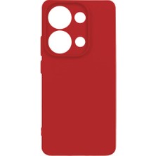 Sionel Xiaomi Redmi Note 13 Pro 4g Kılıf Snel Biye Silikon-Kırmızı