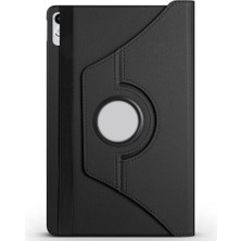 Sionel Lenovo Tab P11 11.5 (2.nesil) TB350UF Uyumlu Snel Dönebilen Standlı Kılıf-Siyah