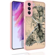 Sionel Galaxy S21 Fe Kılıf Desenli Kamera Korumalı Parlak Snel Nora Kapak-No4