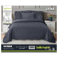 Bella Home Lydia Kadife Yatak Örtüsü Tek Kişilik